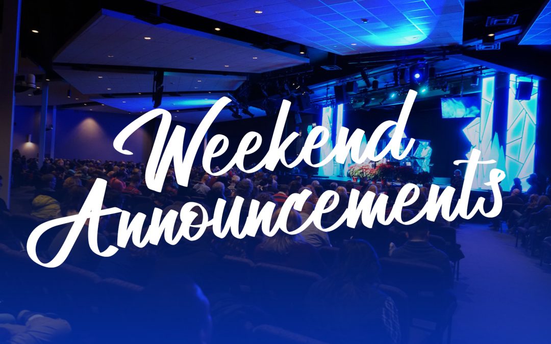 Latham Weekend Announcements