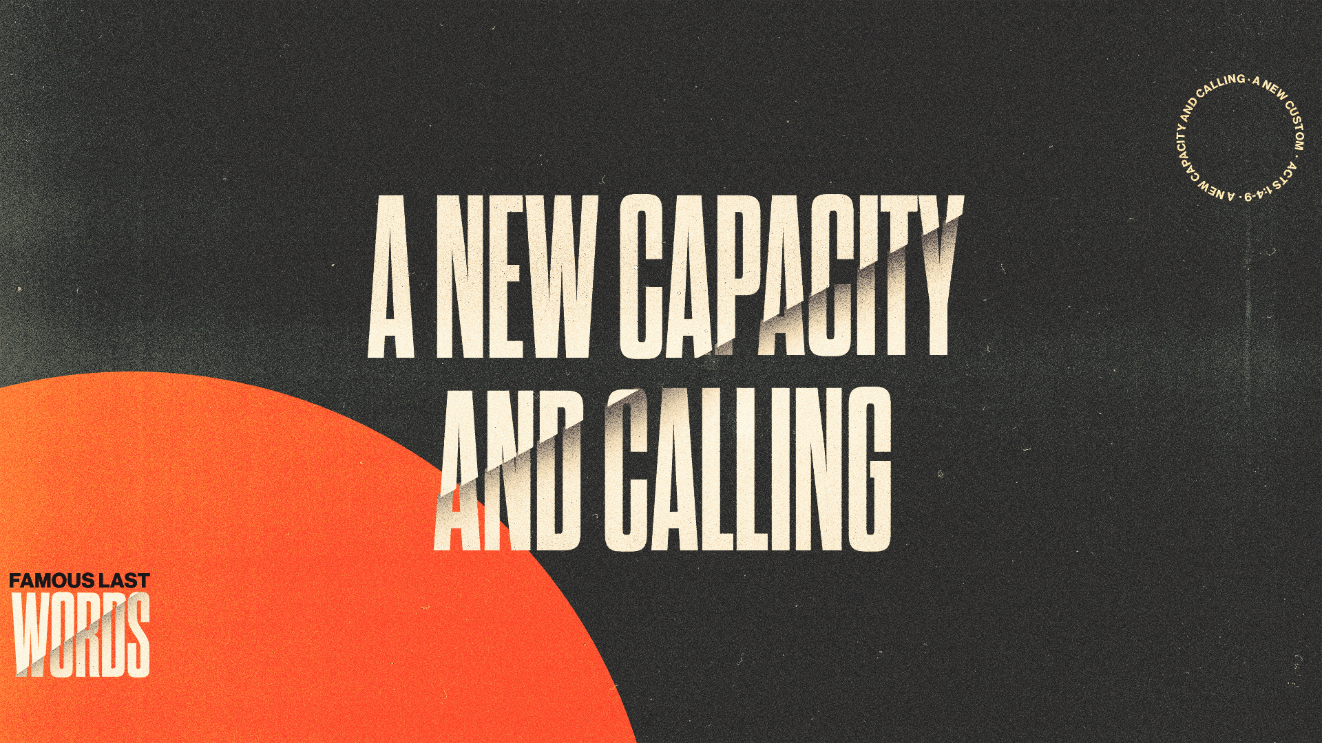 A New Capacity And Calling