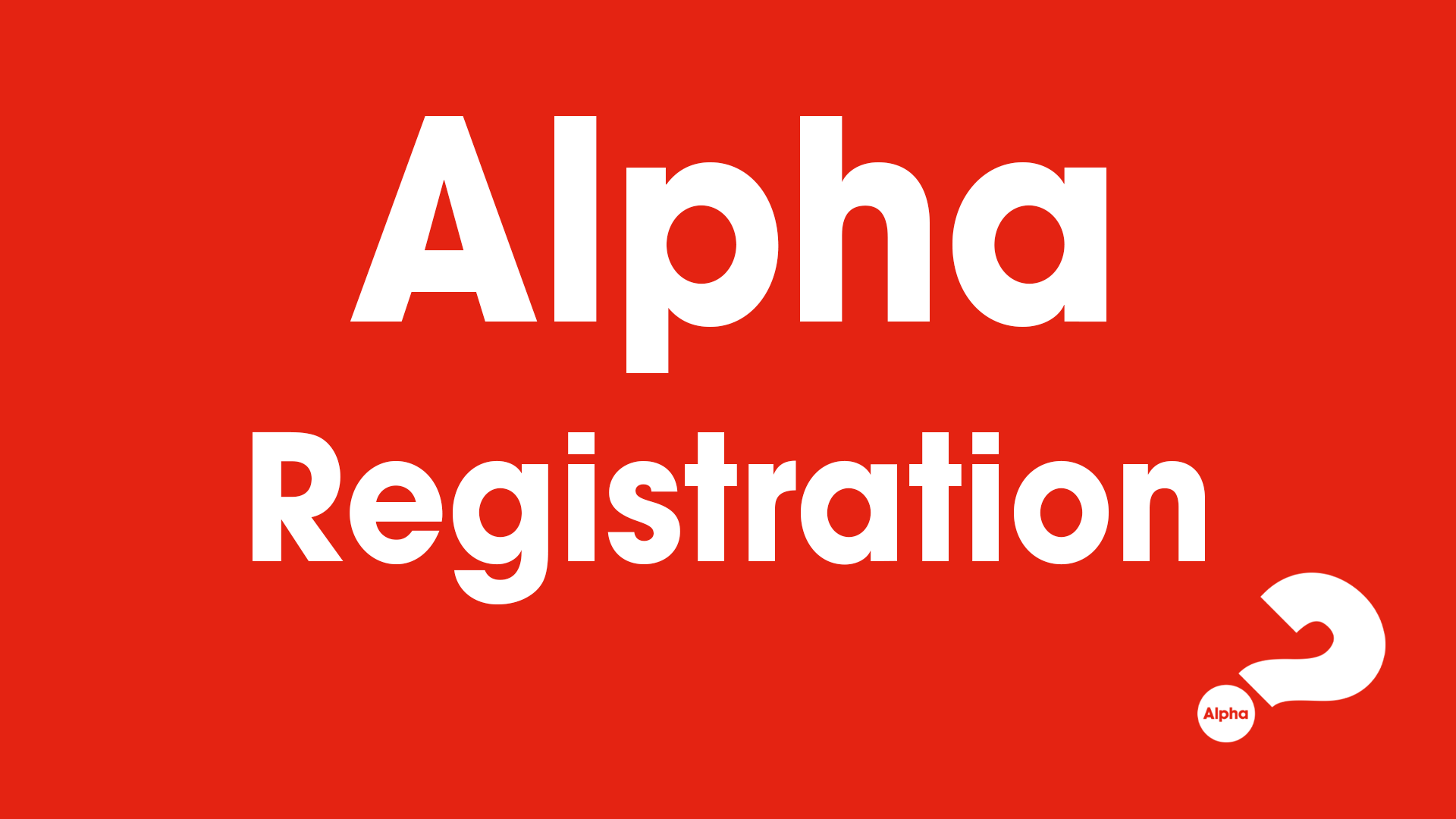 Alpha registration
